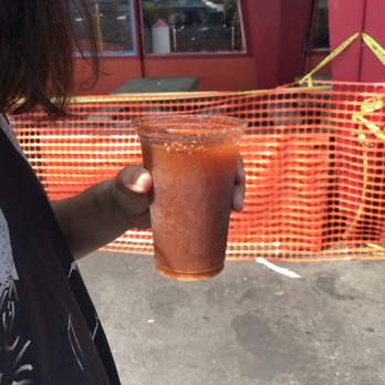 West Wind Coliseum Swap Meet - Michelada from the outside bar is ready to be consumed. - Used, Vintage & Consignment Near Me - Oakland, California