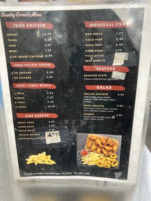 Menu photo 2 Shelby Forest Corner Store Millington, TN