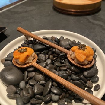 Robin - Uni spoon with caviar - Sushi Bars Near Me - San Francisco, California Robin - Uni spoon with caviar - Sushi Bars Near Me - San Francisco, California