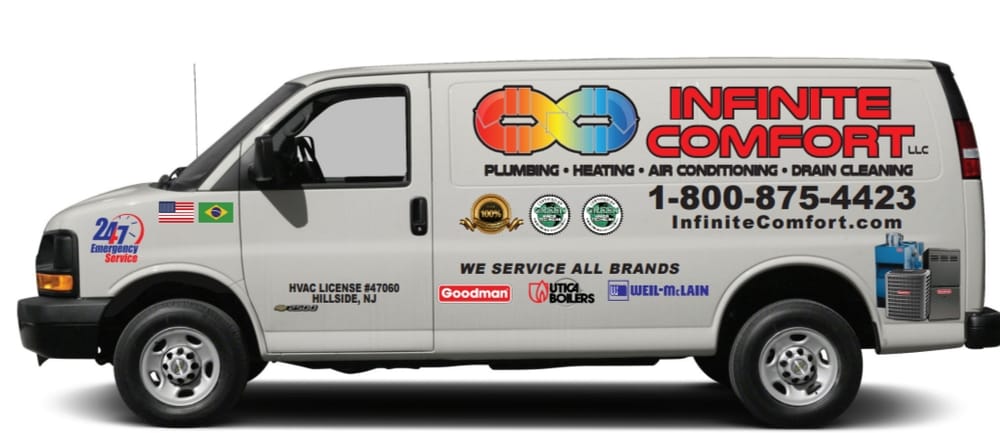Slide of Infinite Comfort Heating, Cooling, & Drain Cleaning