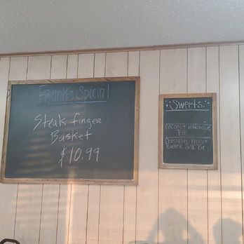 Frank's - The chalk board changes daily. - American Near Me - Pottsboro, Texas
