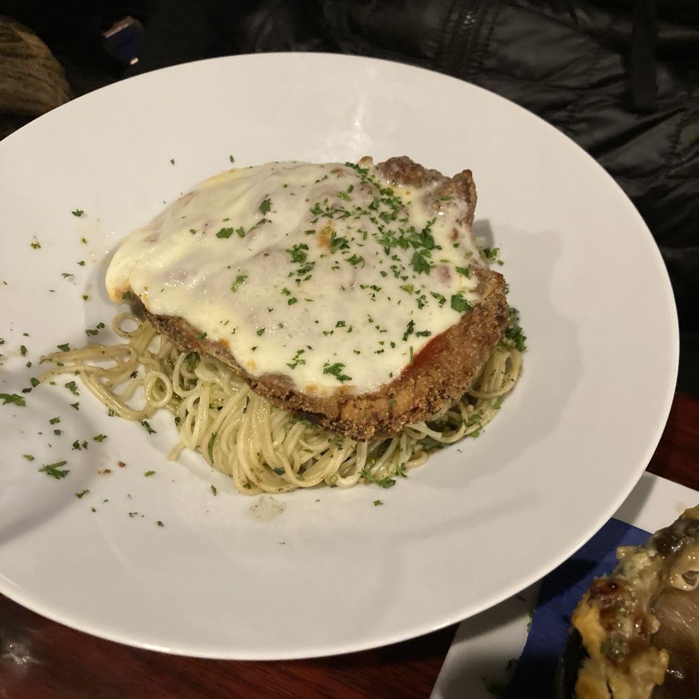 Wunderbar Bistro - Schnitzel Parmesan - American Near Me - Hudson, New York Wunderbar Bistro - Schnitzel Parmesan - American Near Me - Hudson, New York