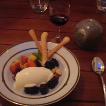 Stone Soup Inn - Dessert. Mystery--what is the grey dome-like item next to the wine glass? We were amazed and impressed when we found out. - Bed & Breakfast Near Me - Lake Cowichan, British Columbia Stone Soup Inn - Dessert. Mystery--what is the grey dome-like item next to the wine glass? We were amazed and impressed when we found out. - Bed & Breakfast Near Me - Lake Cowichan, British Columbia