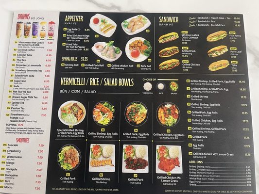 Menu photo 5 Pho 85 San Jose, CA