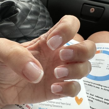 BeBe Nails Spa - Thin French dip by BeBe - Nail Salons Near Me - Juno Beach, Florida