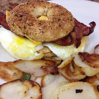Blondie's Barn - Bacon, egg, and cheese bagel sandwich - Breakfast & Brunch Near Me - Haslett, Michigan Blondie's Barn - Bacon, egg, and cheese bagel sandwich - Breakfast & Brunch Near Me - Haslett, Michigan