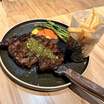 Jackalope's Bar and Grill - $57 overdone Harris Ranch ribeye steak - American Near Me - Fish Camp, California Jackalope's Bar and Grill - $57 overdone Harris Ranch ribeye steak - American Near Me - Fish Camp, California