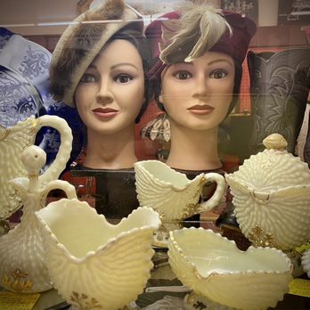 Antiques & Things - Vintage hats and milk glass - Antiques Near Me - Albuquerque, New Mexico