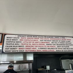 Hamburger Mikey's - Sauces and descriptions