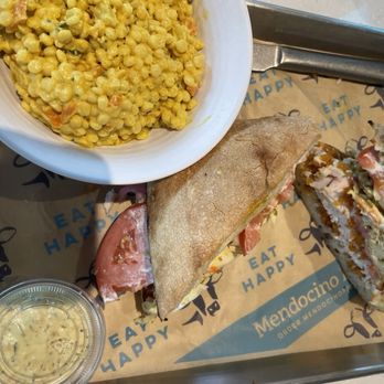 Mendocino Farms - Not So Fried Chicken Sandwich and Spicy Couscous Side - Salad Near Me - Costa Mesa, California