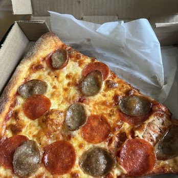 Sals Pizza & Restorante - Slice pepperoni & sausage. - Sandwiches Near Me - Durham, North Carolina