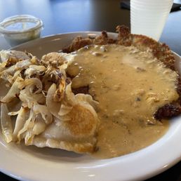 Schnitzel w/ 5 Pierogies Schnitzel w/ 5 Pierogies