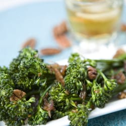 Spork Foods - Broccolini in a Pecan Brown "Butter" Brandy Sauce