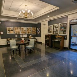 Virginia's Natural Bridge Park and Historic Hotel - Standing near the registration desk