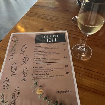It's Just Fish - Menu at pop up - Pop-Up Restaurants Near Me