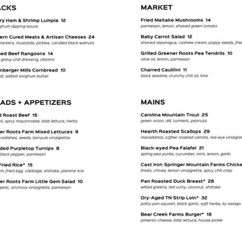 Gray & Dudley - Menu - New American Near Me - Nashville, Tennessee