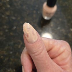 Luxor Nails and Spa - I left, after the manager/owner told they were dry (I just put my charge card back inmy purse).
