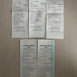 Riverfront Dental Care - Receipts