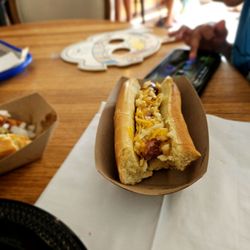 Cox Family Ice Cream - Cheese hot dog