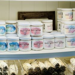 Bethesda Salt Cave - Whipped body butters just arrived. Blends are Eucalyptus Peppermint, Lemon Lavender, Lavender, Hippie, Love and Naked
