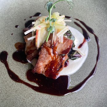The Restaurant at Gideon Ridge - Pork Belly appetizer - New American Near Me - Blowing Rock, North Carolina