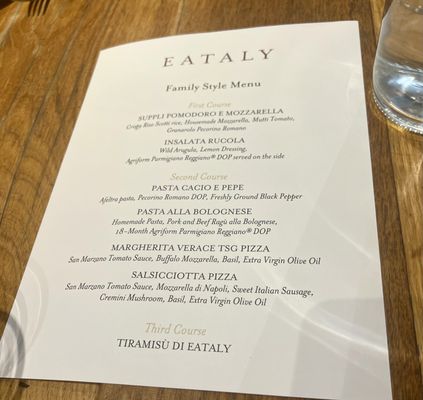 Menu photo 2 Eataly - Chicago Chicago, IL