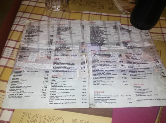 Menu photo 1 Core de Roma Rome, RM Menu photo 1 Core de Roma Rome, RM