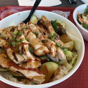 Teriyaki Boy - Chicken bowl with coleslaw side - Asian Fusion Near Me - Las Vegas, Nevada