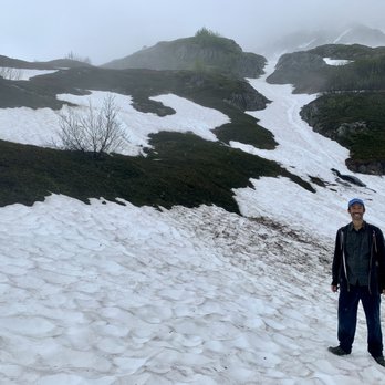 Exit Glacier and Harding Icefield Trail - About 2/3's of the way up Harding Icefield Trail, the pathway was full of snow. - Hiking Near Me - Seward, Alaska