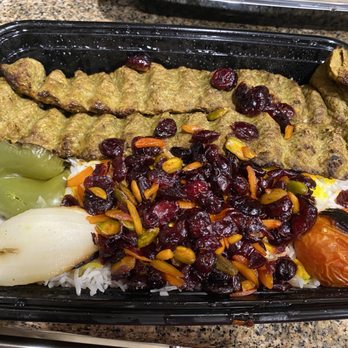 Reza Persian Grill - With cranberry rice - Persian/Iranian Near Me - Houston, Texas Reza Persian Grill - With cranberry rice - Persian/Iranian Near Me - Houston, Texas