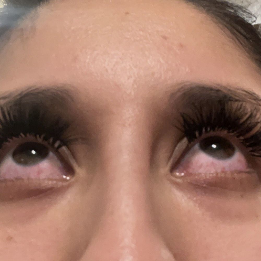 Mini Beauty Eyelash - Looks like a scary picture sorry but this is literally me 8 hours later. - Eyelash Service Near Me - Chino, California Mini Beauty Eyelash - Looks like a scary picture sorry but this is literally me 8 hours later. - Eyelash Service Near Me - Chino, California