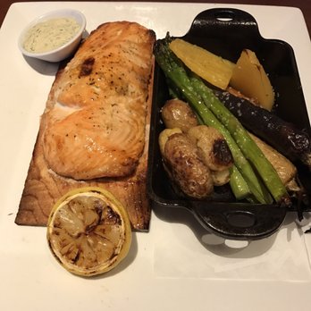 Seasons 52 - Salmon entree - New American Near Me - Sarasota, Florida Seasons 52 - Salmon entree - New American Near Me - Sarasota, Florida