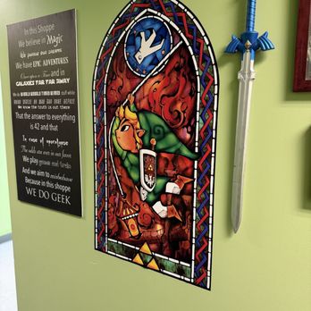Geeky Teas & Games - Zelda artwork and sword. - Tabletop Games Near Me - Burbank, California