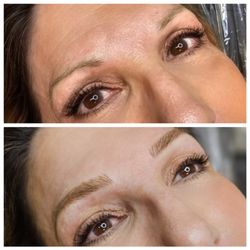 Beauty with a Blade - Microblading immediately after first session.