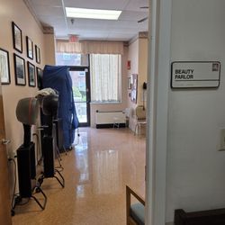 Nevins Nursing & Rehabilitation Center - Beauty parlour in basement