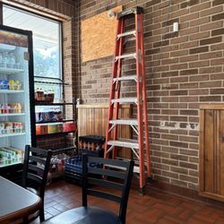 Random ladder in the dining room.