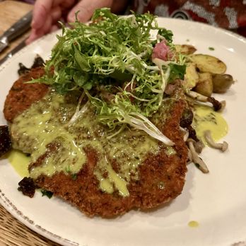 Bloom Restaurant + Bar - Pork schnitzel - New American Near Me - San Juan Capistrano, California Bloom Restaurant + Bar - Pork schnitzel - New American Near Me - San Juan Capistrano, California