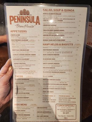 Menu photo 1 Peninsula Brewhouse Silverdale, WA