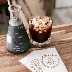 Semilla Coffee Lab - Gibralter (left) citrus Apple(right)