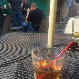 a drink on a table a drink on a table