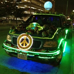 Illuminated art car
