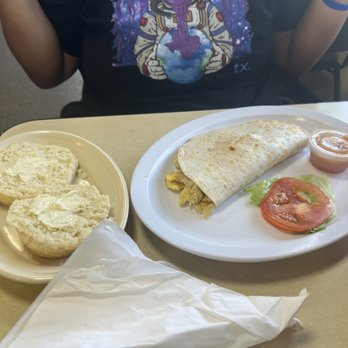 Brothers Egg House - Breakfast taco w/eggs and potatoes yummy - Breakfast & Brunch Near Me - Houston, Texas