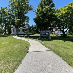 Grand Traverse Lighthouse - View from sidewalk