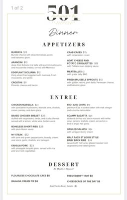 Menu photo 3 The 501 Restaurant & Bar San Clemente, CA