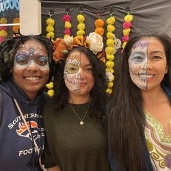 Miss Daisy Face Painting and Budderball - Dias de la Muertes fun
