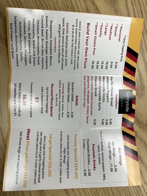Menu photo 4 Sunnyside Pizza Clovis, CA