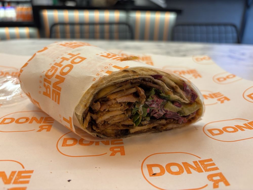 Food from Done Right Doner Kabab