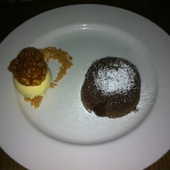 Perry St - Molten Chocolate Cake and Basil ice cream - New American Near Me - New York, New York