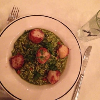 Cafe Santorini - Green curry risotto with scallops - Italian Near Me - Pasadena, California