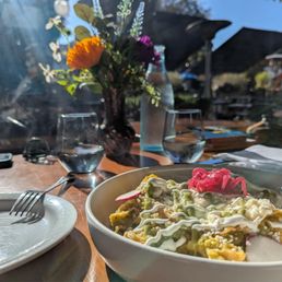 CHILAQUILES -- absolutely amazing but off menu. Fernando was super nice and accounted our request.